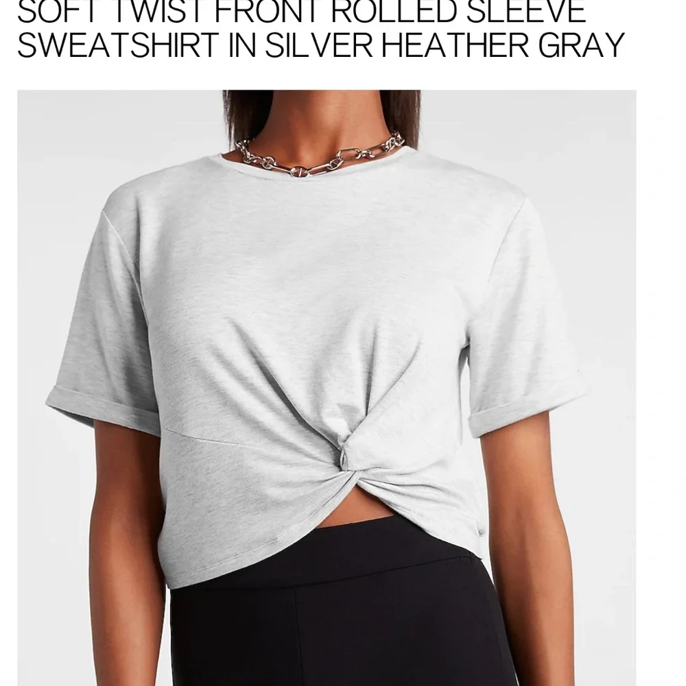 Express soft twist front tshirt - size M - Picture 1 of 3